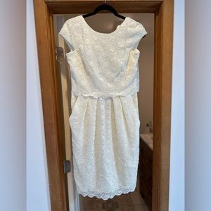 Alex Evenings ivory dress Size 6